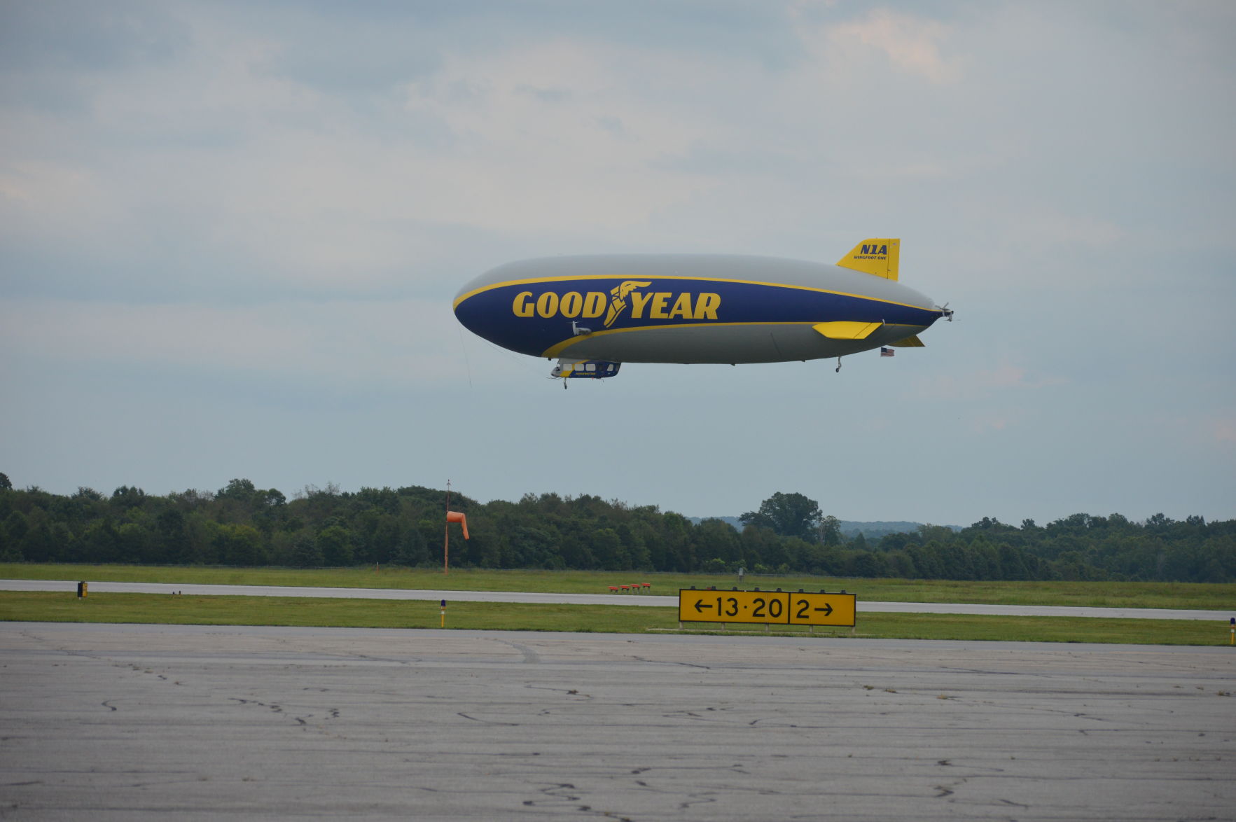 Goodyear blimp lands in Danville